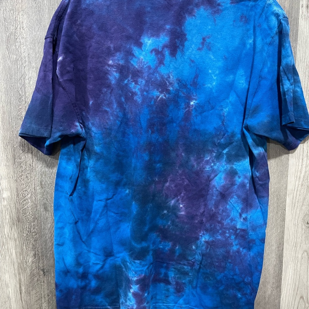 Grateful Dead Liquid Blue Big Bear Dancing Bear Tie Dye Tee - Blue and Purple - Picture 4 of 7
